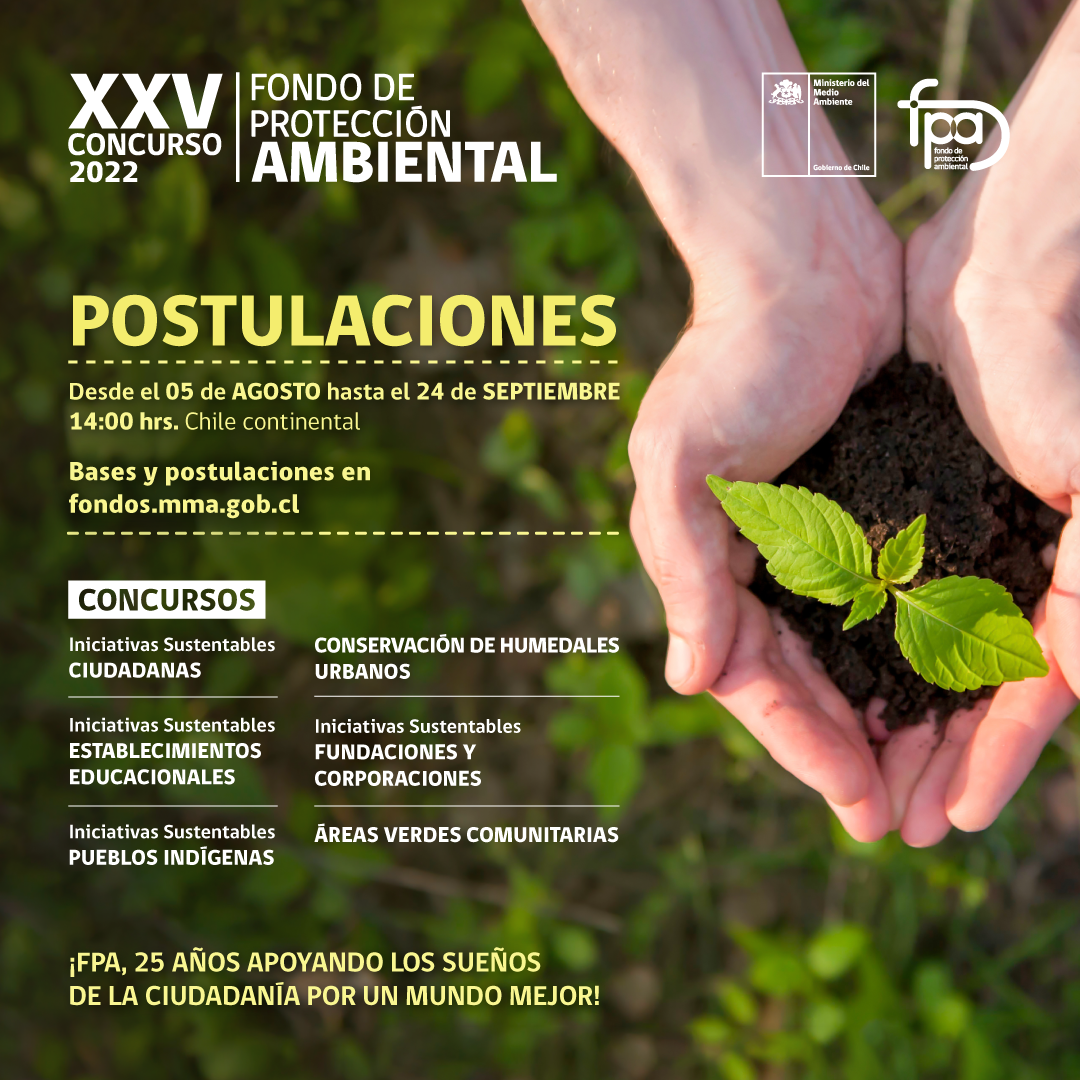 Seremi del Medio Ambiente invita a organizaciones a postular al concurso  del Fondo de Protección Ambiental – MMA