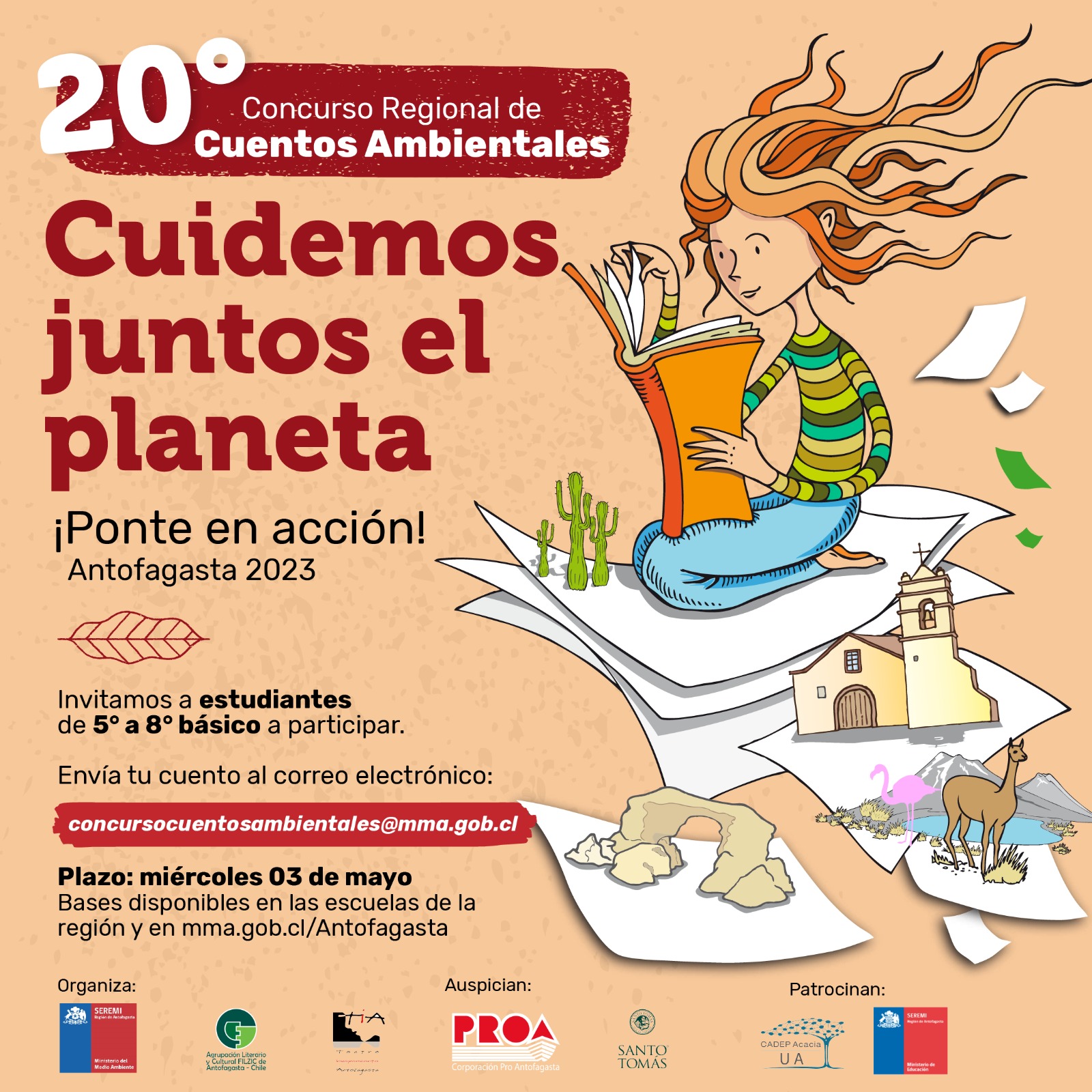 Invitan a escolares a participar en 20° versión del Concurso Regional de  Cuentos Ambientales – MMA